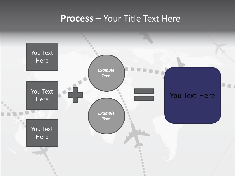 White Aircraft International PowerPoint Template