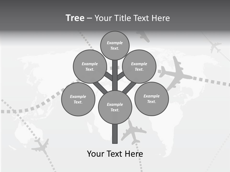 White Aircraft International PowerPoint Template