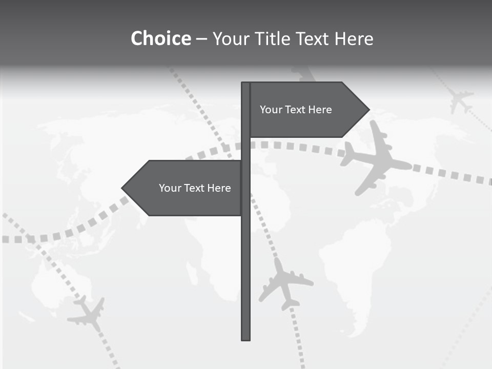 White Aircraft International PowerPoint Template
