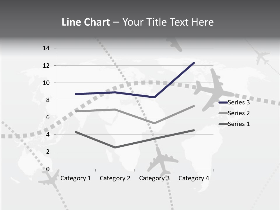 White Aircraft International PowerPoint Template