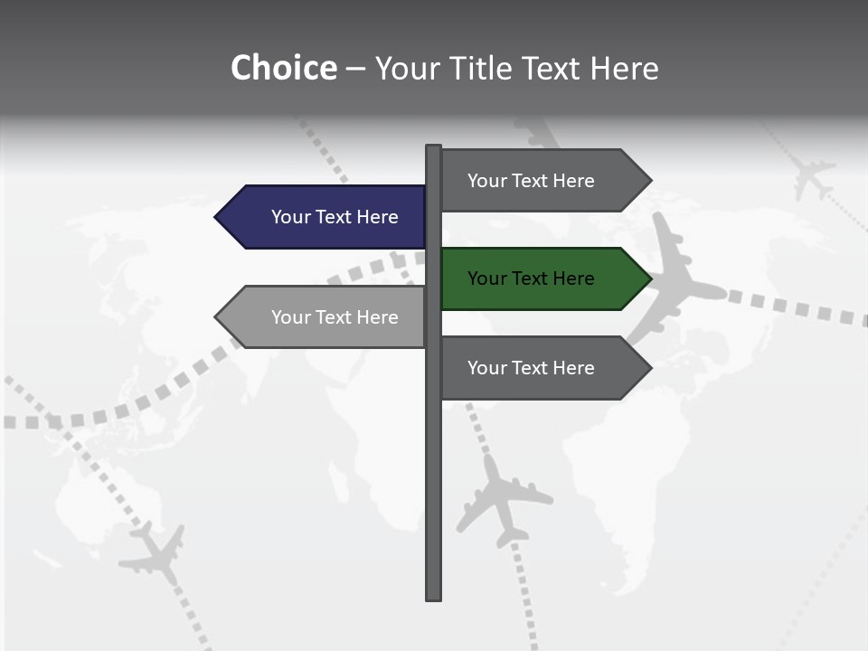 White Aircraft International PowerPoint Template