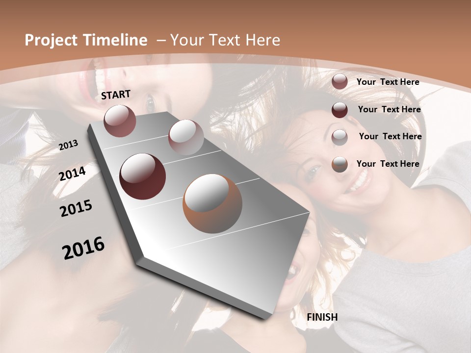 Isolated Togetherness Friendship PowerPoint Template