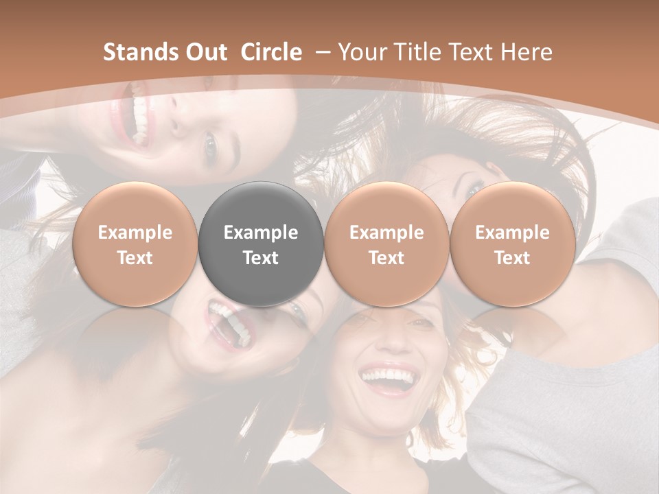 Isolated Togetherness Friendship PowerPoint Template
