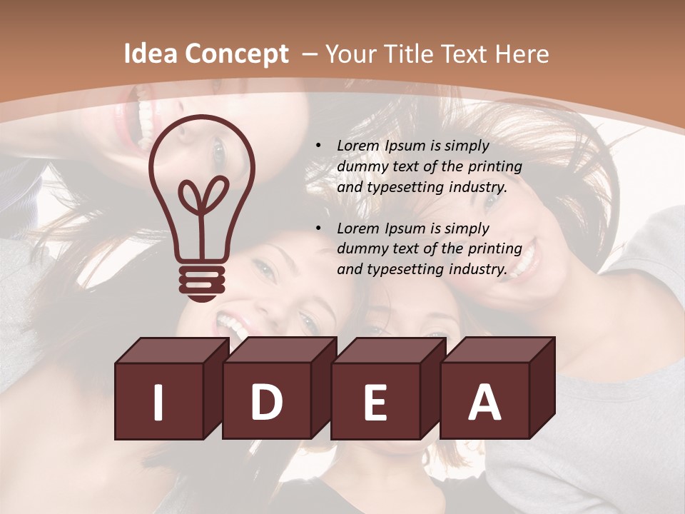 Isolated Togetherness Friendship PowerPoint Template