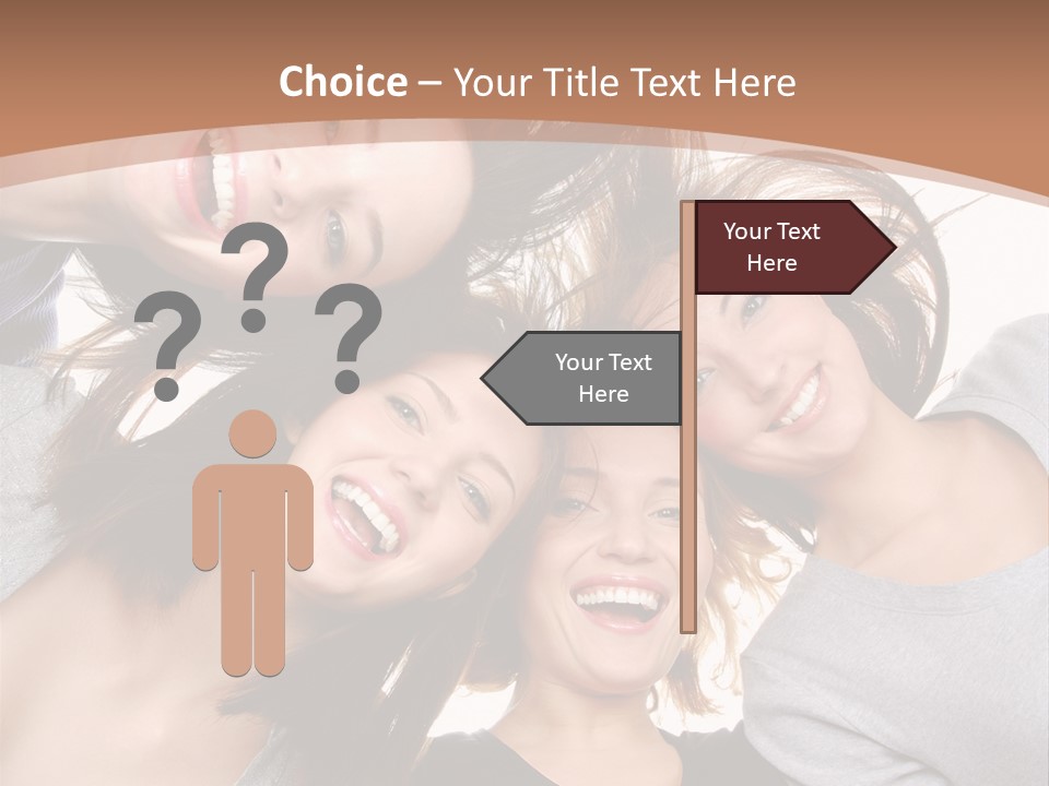 Isolated Togetherness Friendship PowerPoint Template