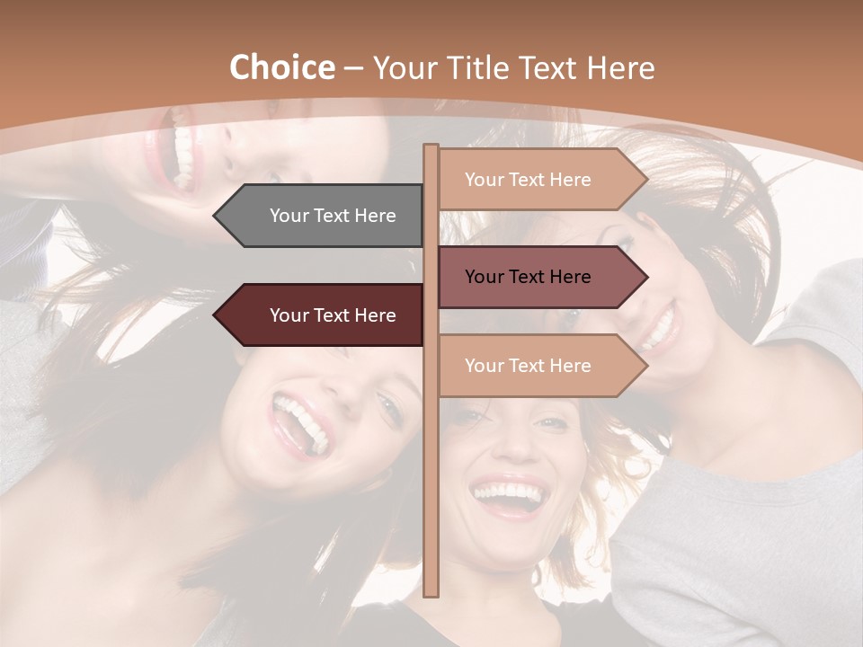 Isolated Togetherness Friendship PowerPoint Template