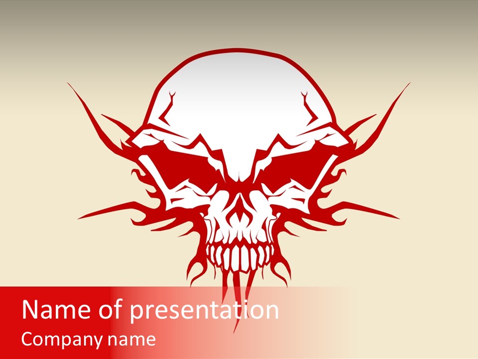 Anatomy Sign Graphics PowerPoint Template