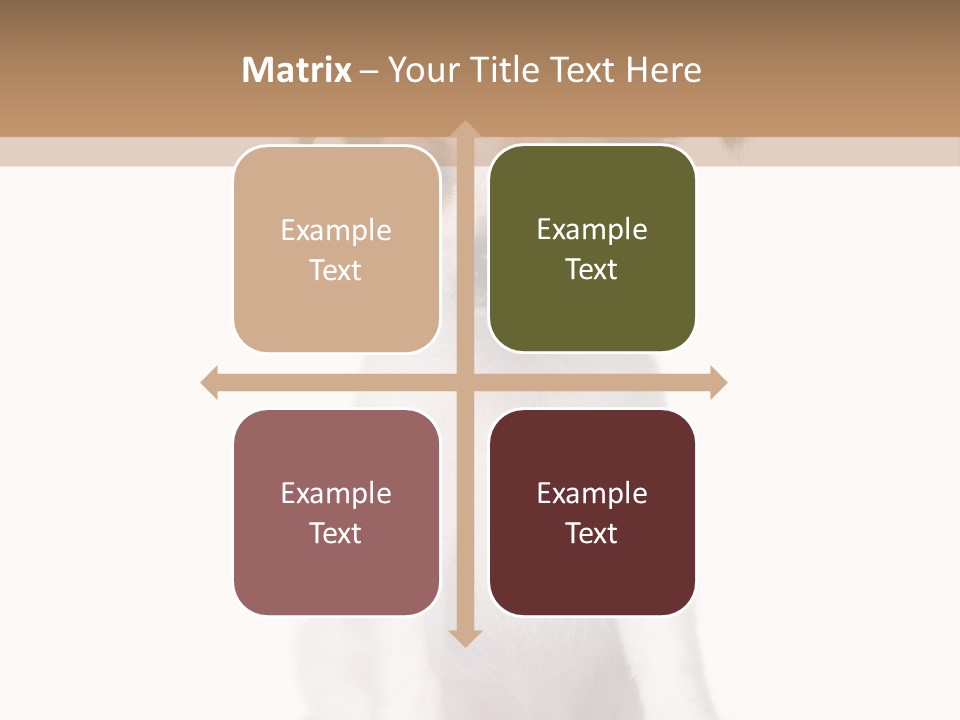 White Staring Sitting PowerPoint Template