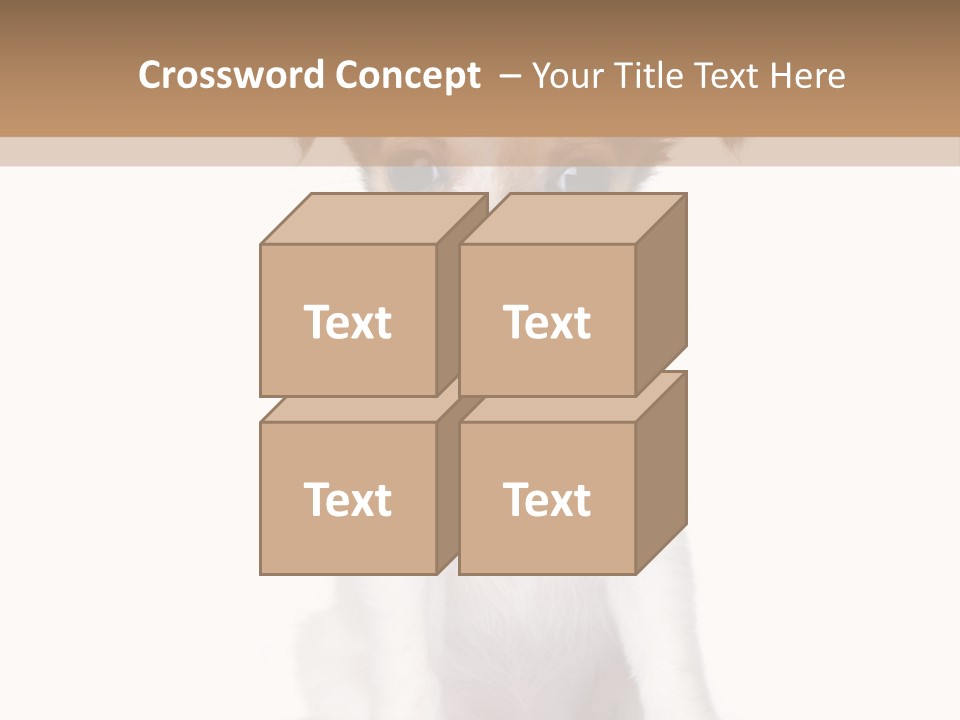 White Staring Sitting PowerPoint Template