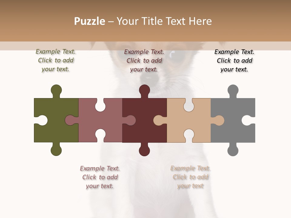 White Staring Sitting PowerPoint Template