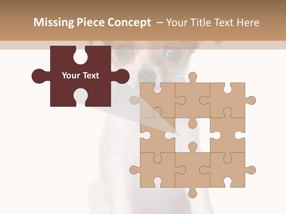 White Staring Sitting PowerPoint Template