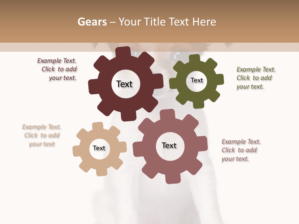 White Staring Sitting PowerPoint Template