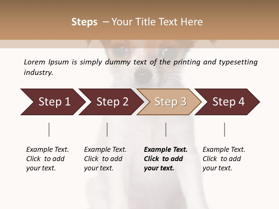 White Staring Sitting PowerPoint Template