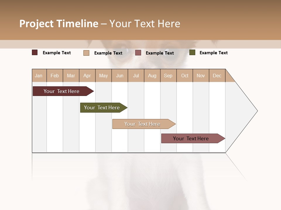 White Staring Sitting PowerPoint Template
