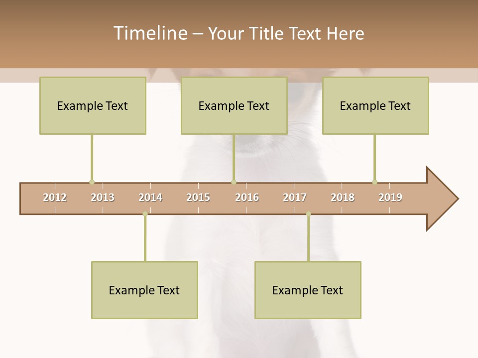 White Staring Sitting PowerPoint Template