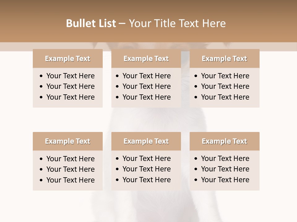 White Staring Sitting PowerPoint Template