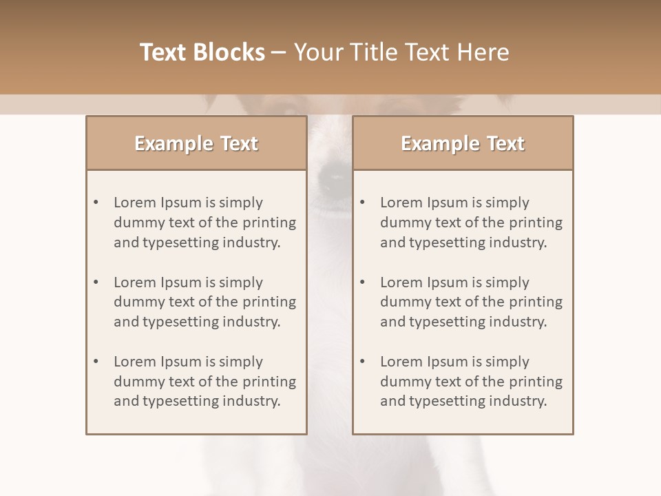 White Staring Sitting PowerPoint Template