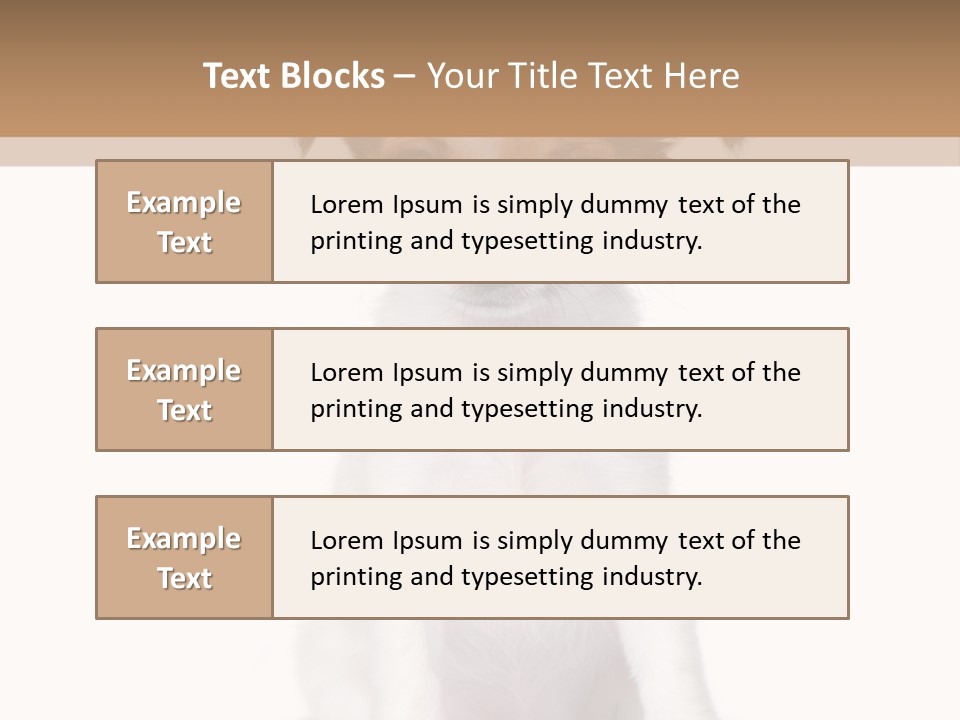 White Staring Sitting PowerPoint Template