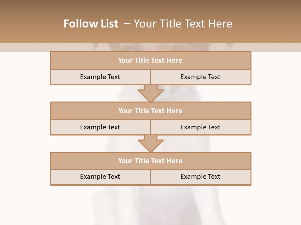 White Staring Sitting PowerPoint Template