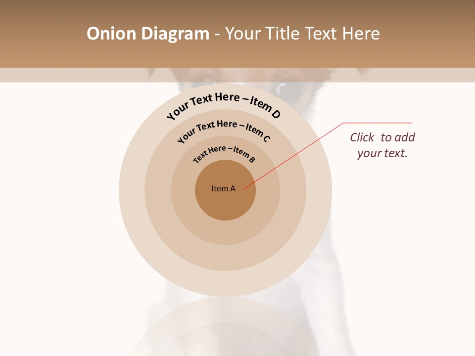 White Staring Sitting PowerPoint Template