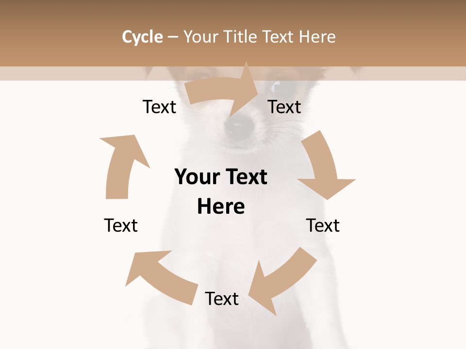 White Staring Sitting PowerPoint Template