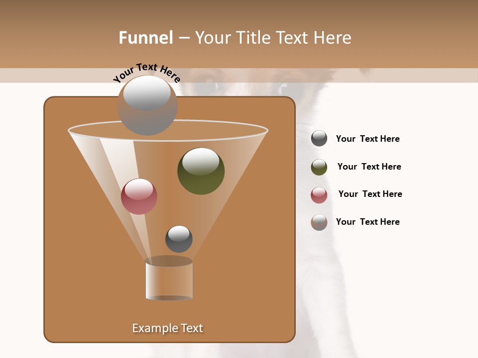 White Staring Sitting PowerPoint Template