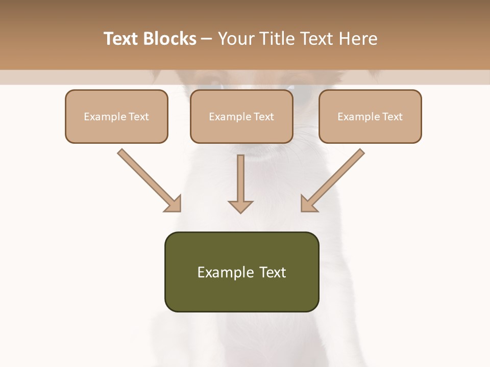 White Staring Sitting PowerPoint Template