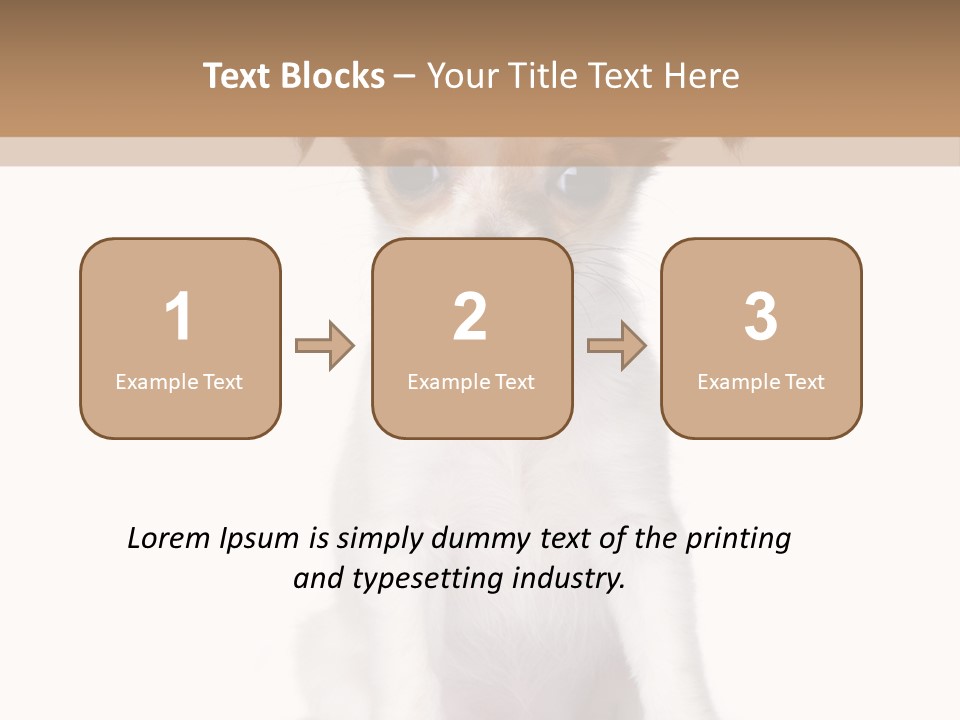 White Staring Sitting PowerPoint Template