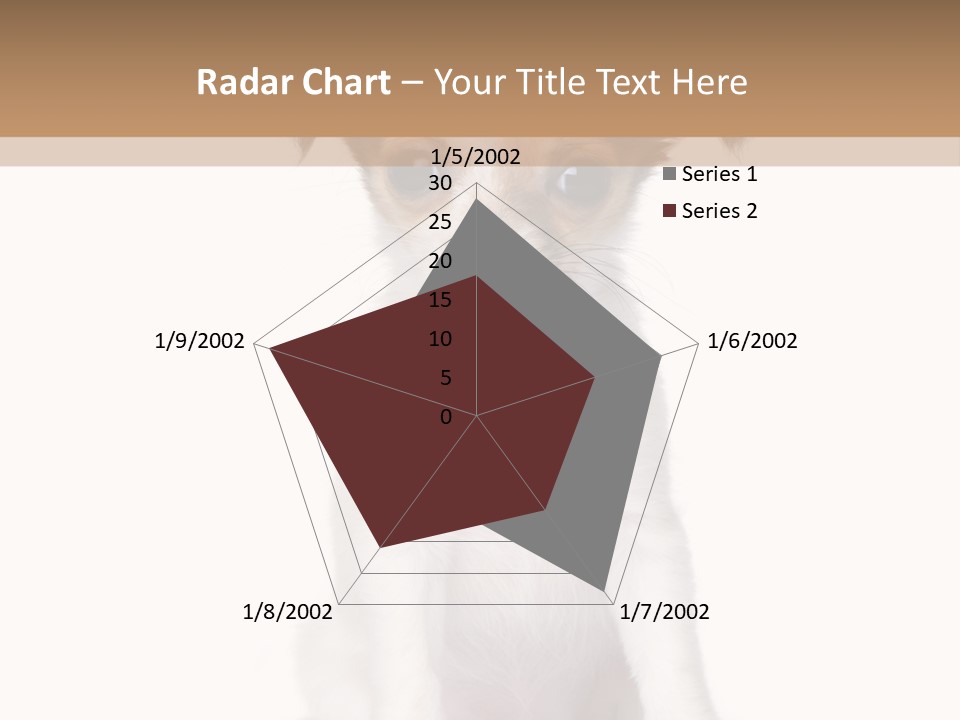 White Staring Sitting PowerPoint Template