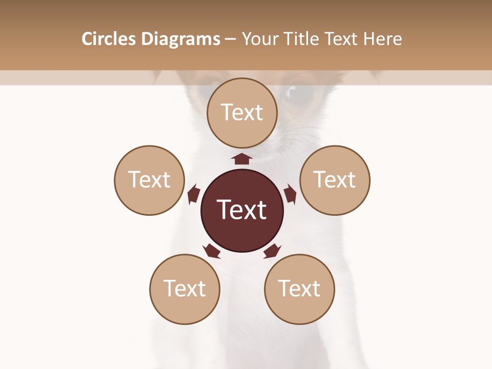 White Staring Sitting PowerPoint Template