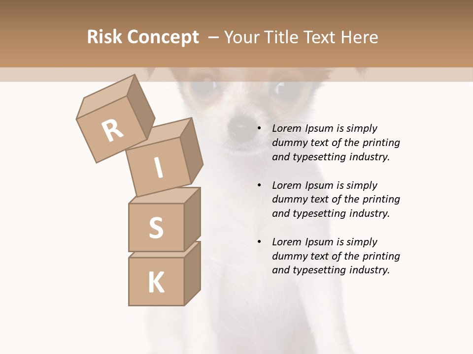 White Staring Sitting PowerPoint Template