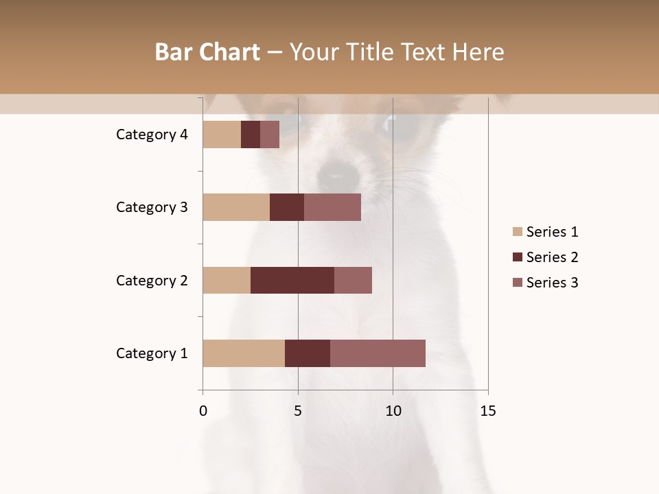 White Staring Sitting PowerPoint Template