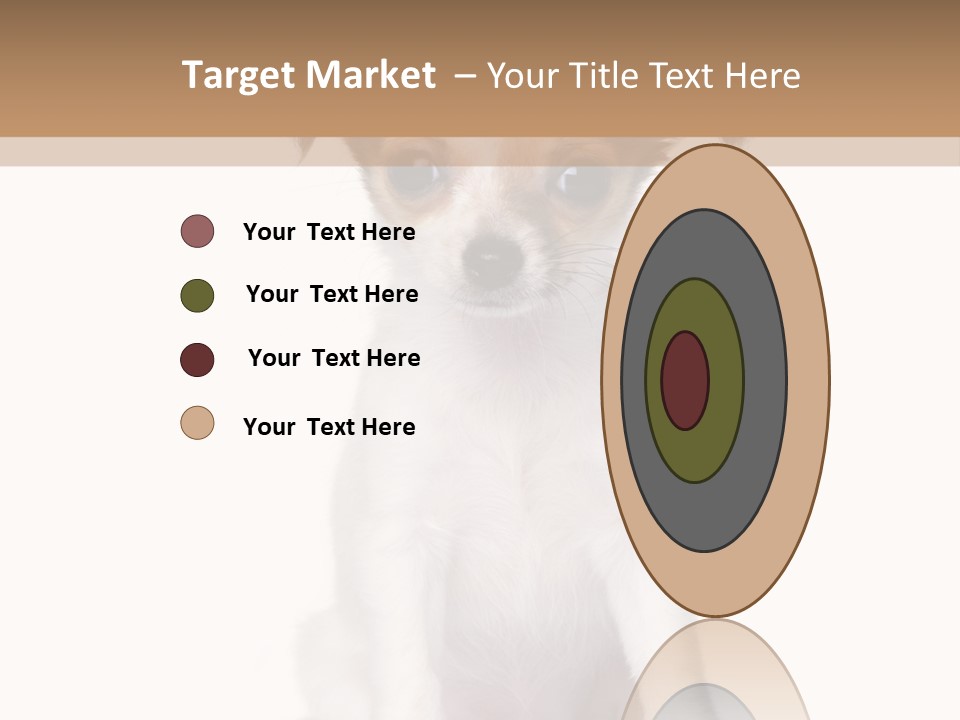 White Staring Sitting PowerPoint Template