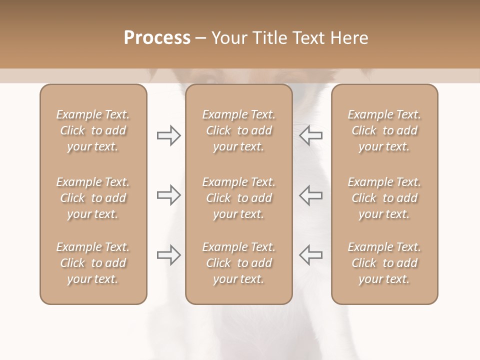 White Staring Sitting PowerPoint Template