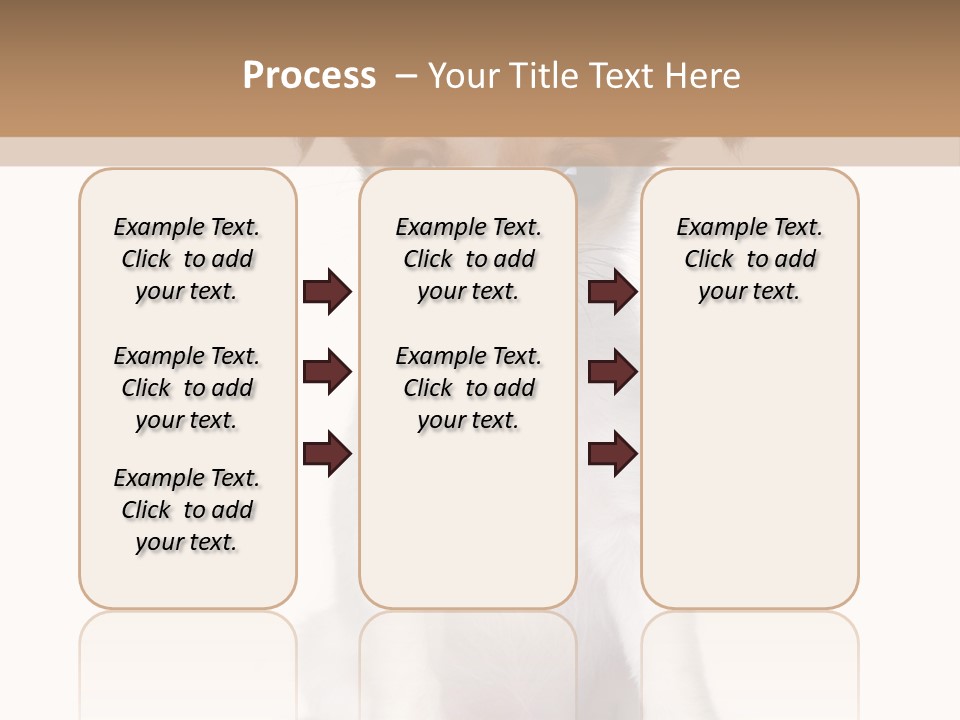White Staring Sitting PowerPoint Template