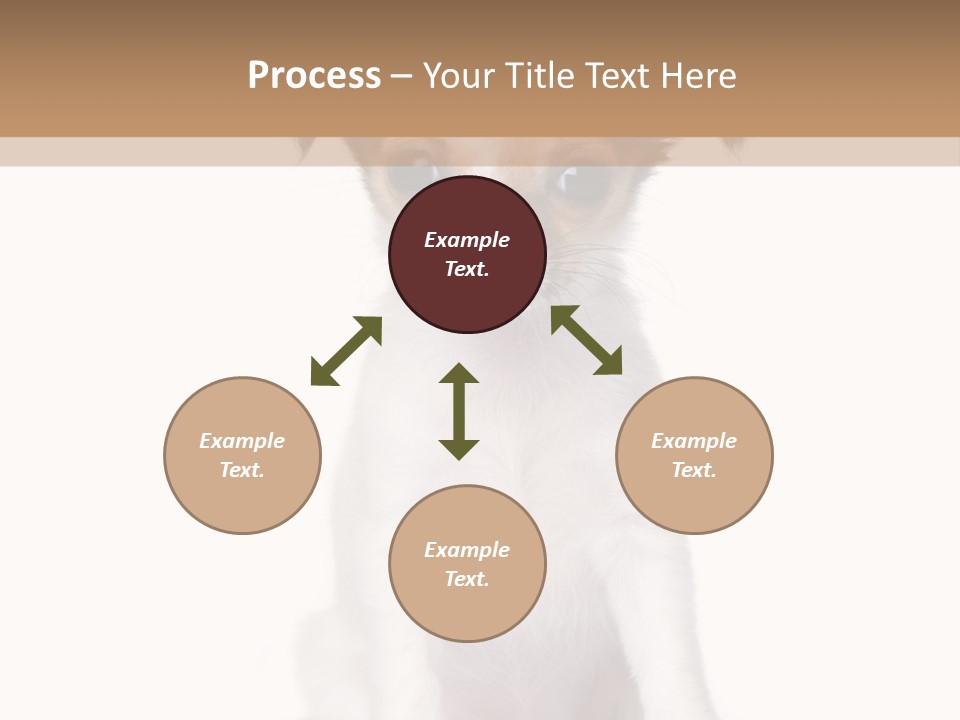 White Staring Sitting PowerPoint Template