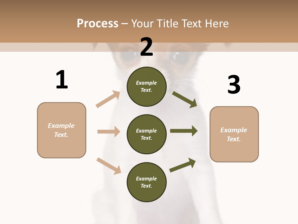 White Staring Sitting PowerPoint Template