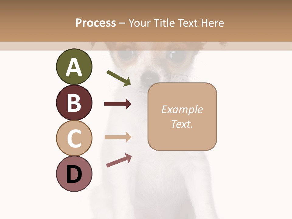 White Staring Sitting PowerPoint Template