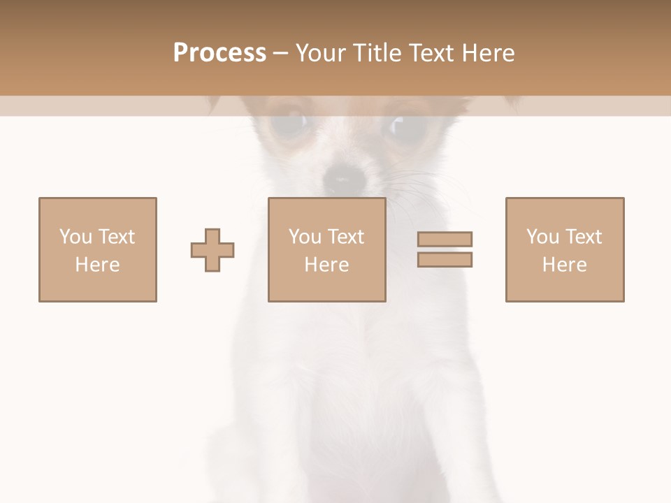 White Staring Sitting PowerPoint Template