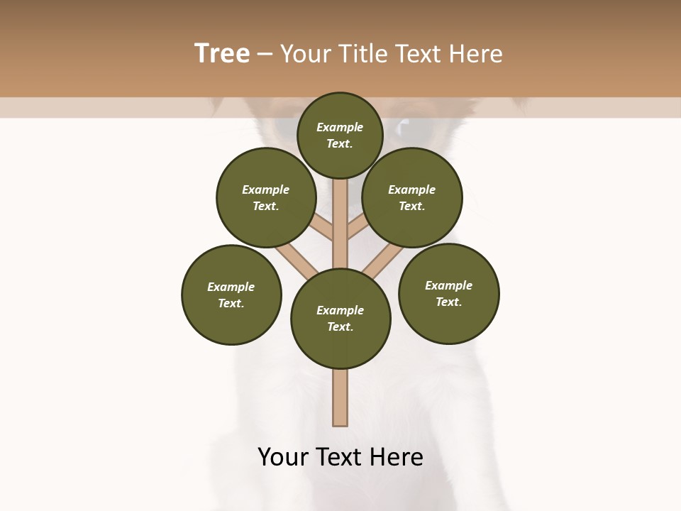 White Staring Sitting PowerPoint Template