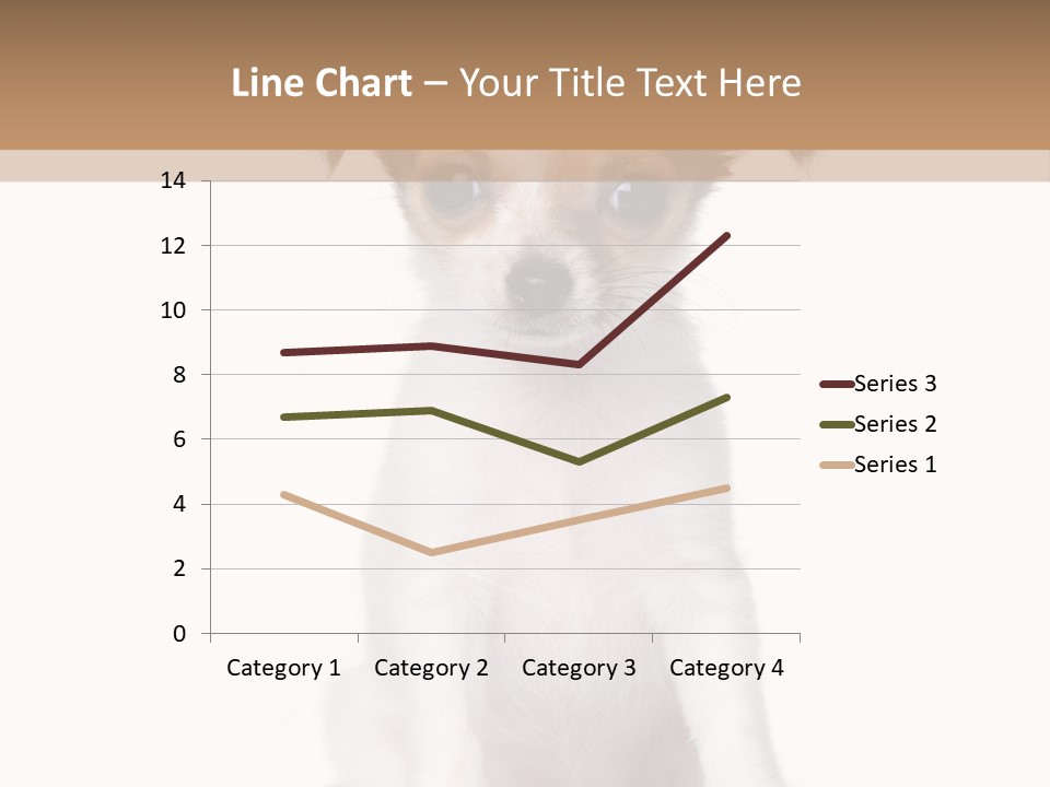 White Staring Sitting PowerPoint Template
