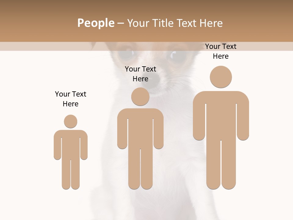 White Staring Sitting PowerPoint Template