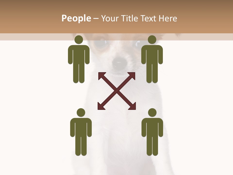 White Staring Sitting PowerPoint Template