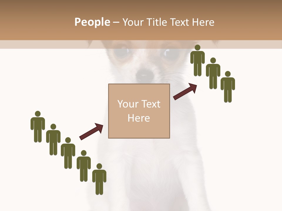 White Staring Sitting PowerPoint Template