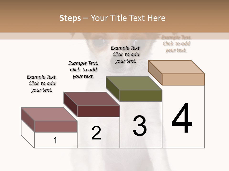 White Staring Sitting PowerPoint Template