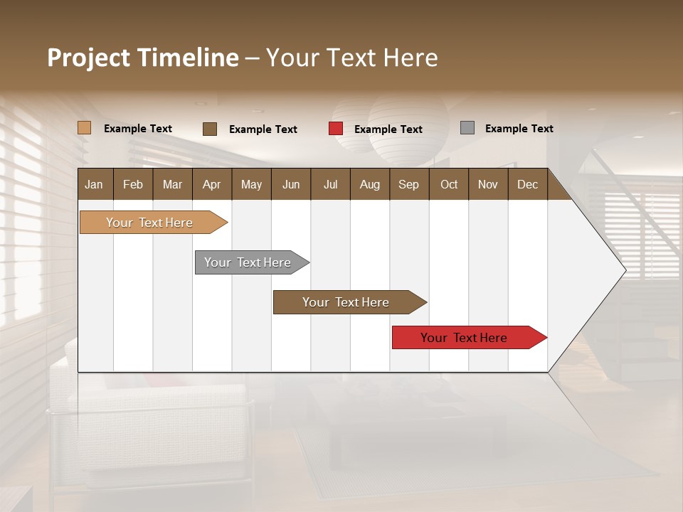 Colorful Abstract Basket PowerPoint Template