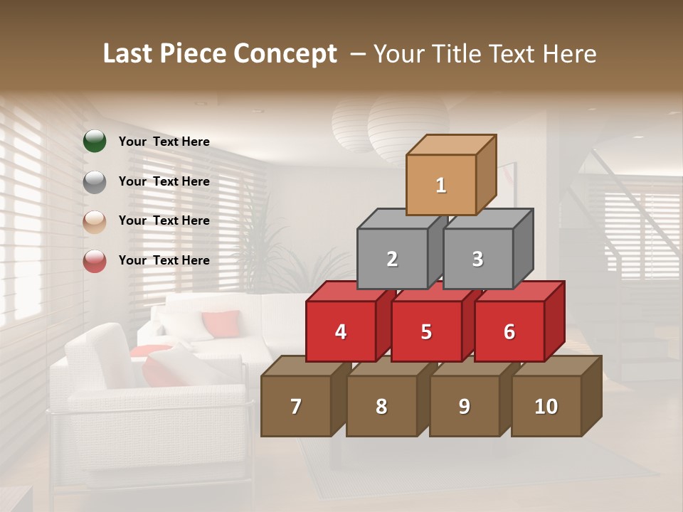 Colorful Abstract Basket PowerPoint Template