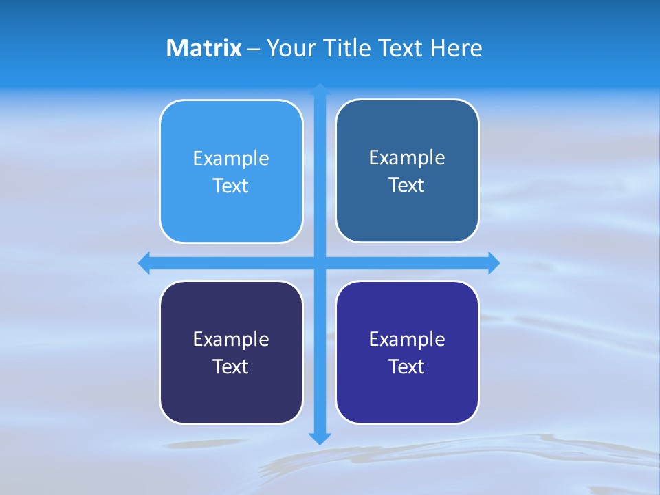 A Blue Water Powerpoint Presentation PowerPoint Template