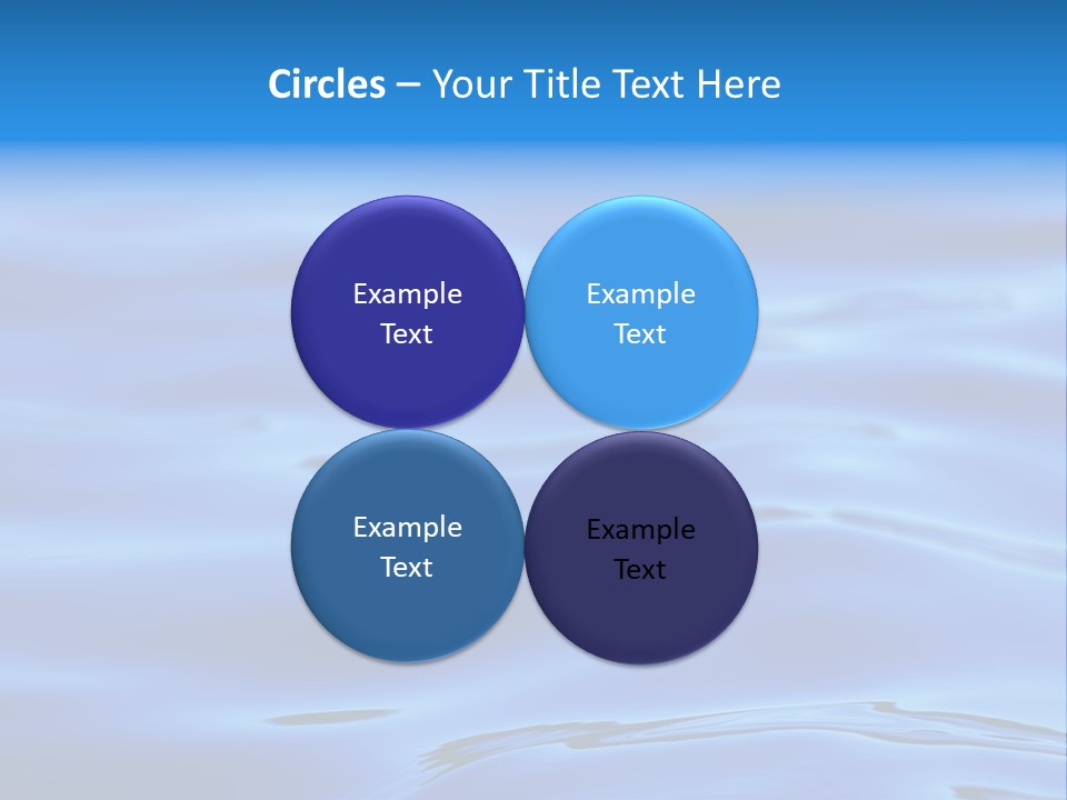 A Blue Water Powerpoint Presentation PowerPoint Template