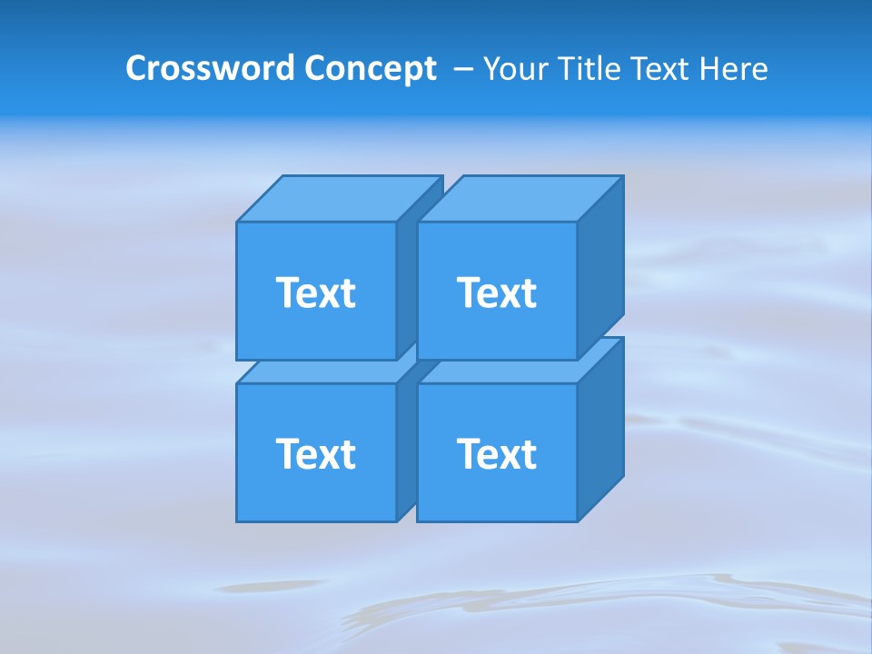 A Blue Water Powerpoint Presentation PowerPoint Template